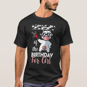 mama van de verjaardag meisje familie Koe eerste d T-shirt