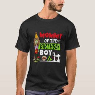 Mama Van De Verjaardagsjongen Schattige Zombie Kin T-shirt