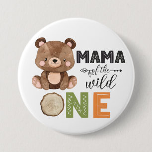 Mama van de Wilde Beer Button