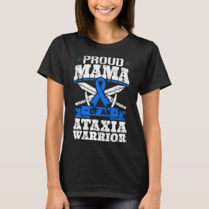 Mama van een ataxia krijger bewustzijn lint dystax t-shirt