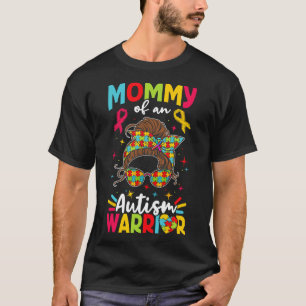 Mama Van Een Autisme Strijder Autisten Ondersteuni T-shirt