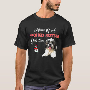 Mama van een gesmolten rotte shih Tzu Dog T-shirt