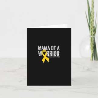 Mama van een krijger kindertijd kanker bewustzijn  kaart