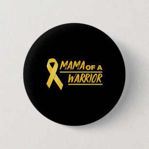 Mama van een krijger Moeder Jeugd Kanker Bewustzij Ronde Button 5,7 Cm
