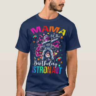Mama van het 'Birthday Astronaut Boy Space Theme K T-shirt