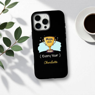 Mama van het jaar elk jaar Schattige cadeau voor iPhone 16 Pro Max Hoesje