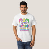Mama van het meisje van de geboorte t-shirt (Voorkant volledig)
