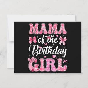 Mama van het verjaardagsmeisje Familie Roze Coquet