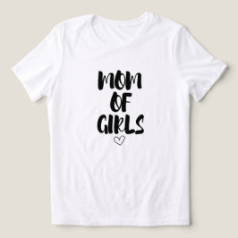 Mama van Meisjes met Hart Moederdag T-shirt