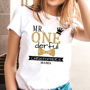 Mama van Mr ONEderful Ouders 1e verjaardag T-shirt