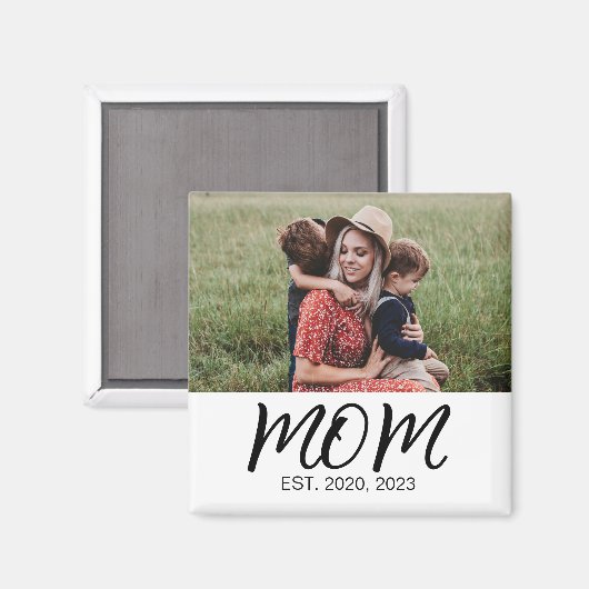 Mama Vastgesteld Foto Gift Magneet (Voorkant / Achterkant)