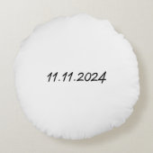 Mama vastgesteld jaar | Ma Gepersonaliseerde Datum Rond Kussen (Achterkant)