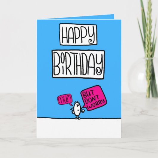 mama verjaardagskaart kaart (Voorkant)