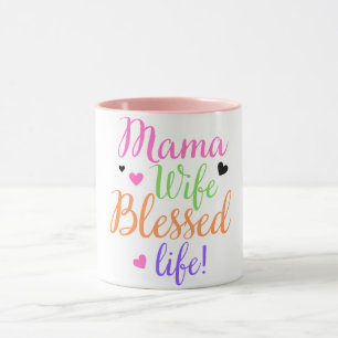 Mama vrouw zegende het leven kleurrijke script Moe Mok