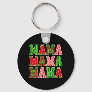 Mama Watermeloen Matching Familie Zomer Vruchten Sleutelhanger