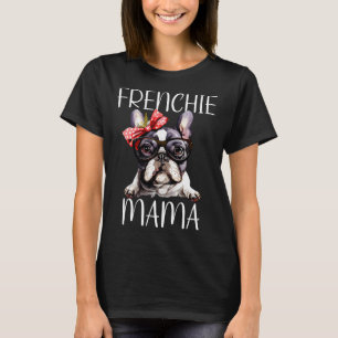 Mama Waterverf Franse buldog hond Moederdag Mo T-shirt