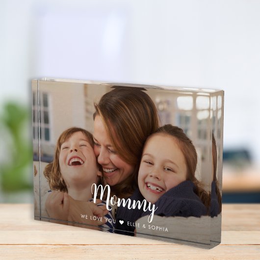 Mama, we houden van je moderne script fotoblokken