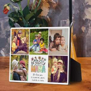 Mama we houden van jou mooie bloemen Moeder fotoco Fotoplaat