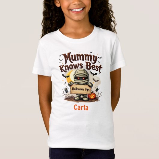 Mama weet het beste Halloween T-shirt (Voorkant)