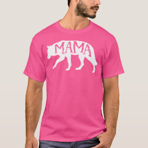 Mama Wolf voor de wilde beschermende moeder (kleur T-shirt