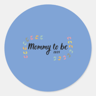Mama wordt 2024 ronde sticker