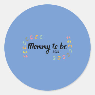 Mama wordt 2024 ronde sticker