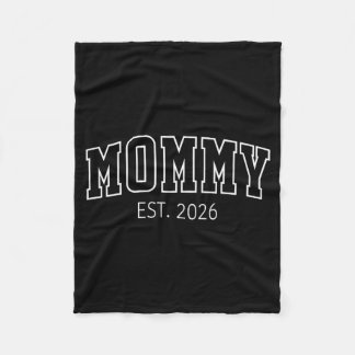 Mama wordt 2026 eerste keer mama baby aankondiging fleece deken