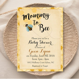 Mama wordt bij Baby Shower Uitnodiging