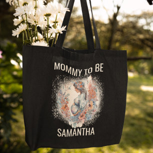 Mama wordt Floral Waterverf Moederdag Draagtas