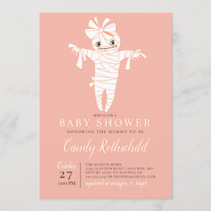 Mama wordt Halloween Baby shower Kaart