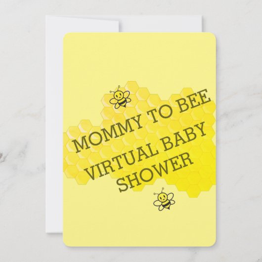 MAMA WORDT SCHATTIGE VIRTUEEL BABY SHOWER KAART (Achterkant)