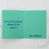 mama Wow Moederdag Kaart (Binnen)