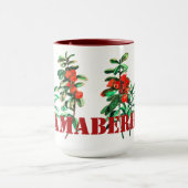 MAMABERRY avec des airelles rouges Mug (Centre)
