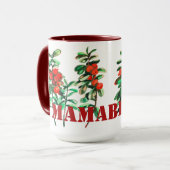 MAMABERRY avec des airelles rouges Mug (Devant gauche)
