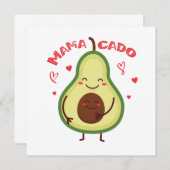 Mamacado Avocado Mutter Schwangerschaft Muttertag Kaart (Voorkant / Achterkant)