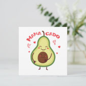 Mamacado Avocado Mutter Schwangerschaft Muttertag Kaart (Staand voorkant)