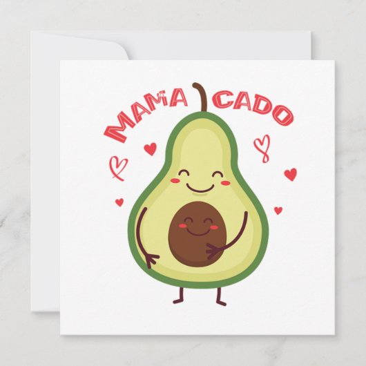 Mamacado Avocado Mutter Schwangerschaft Muttertag Kaart (Voorkant)
