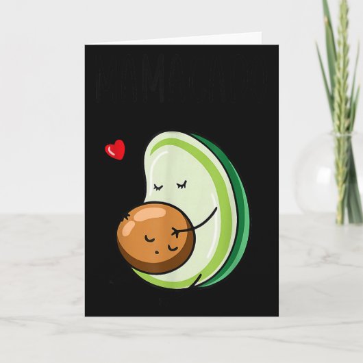 Mamacado Avocado Zwangere Moeder Zwangerschap Avo  Kaart (Voorkant)