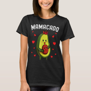 Mamacado Cute Avocado Mam Zwangere Aankondiging Pa T-shirt