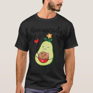 Mamacado Cute Avocado Pregnant Mom Pregnancy Annou T-shirt
