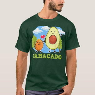 Mamacado Mama Avocado met Seed Funny Vegan Mo T-shirt