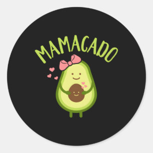 Mamacado Moeder Ronde Sticker