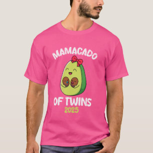MAMACADO OF TWINS 2025 Funny Twin Mom Advocado T-shirt