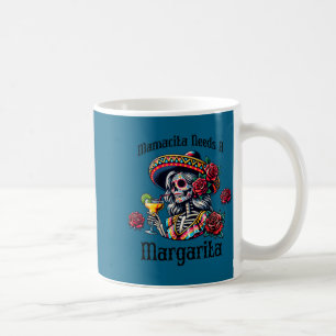 Mamacita heeft een margarita dronken skelet cinco  koffiemok