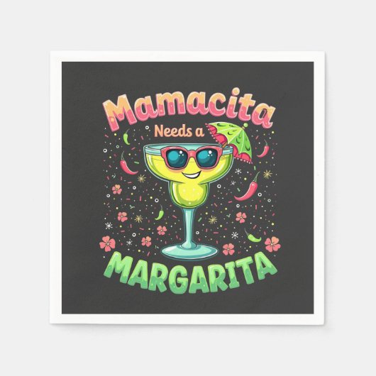 Mamacita heeft een Margarita nodig Cinco De Mayo- Servet (Voorkant)