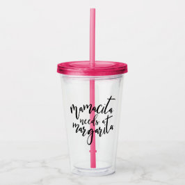Mamacita heeft een Margarita Tumbler nodig Acryl Drinkbeker