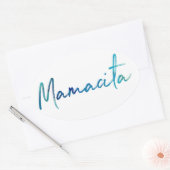 Mamacita-Sticker Ovale Sticker (Envelop)