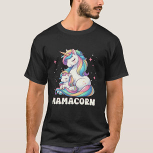 Mamacorn Eenhoorn Kostuum Grappig Mama Mama Moeder T-shirt
