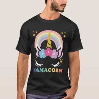 Mamacorn Eenhoorn Mama Schattige Eenhoorn Moeder M T-shirt