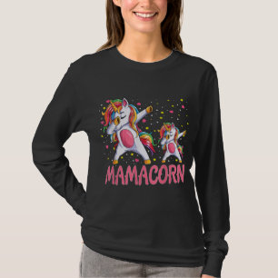 Mamacorn eenhoorn moeder baby grappig Moederdag vo T-shirt